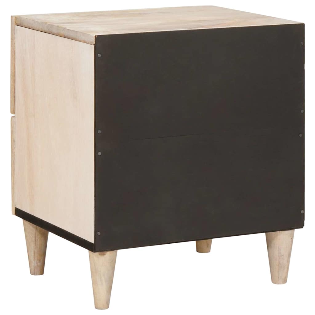 Nattbord med skuff Beige 40 x 33 x 46 cm heltre mango