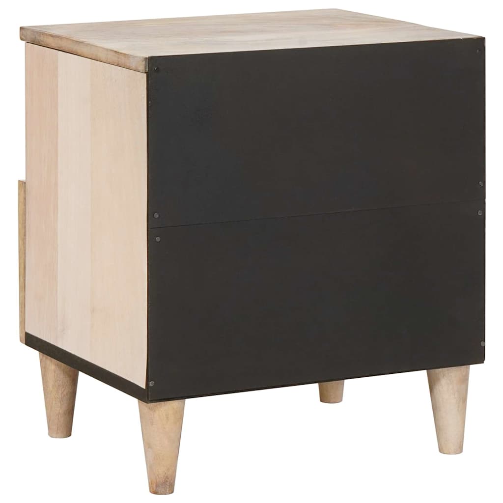 Nattbord med skuff Beige 40 x 33 x 46 cm heltre mango