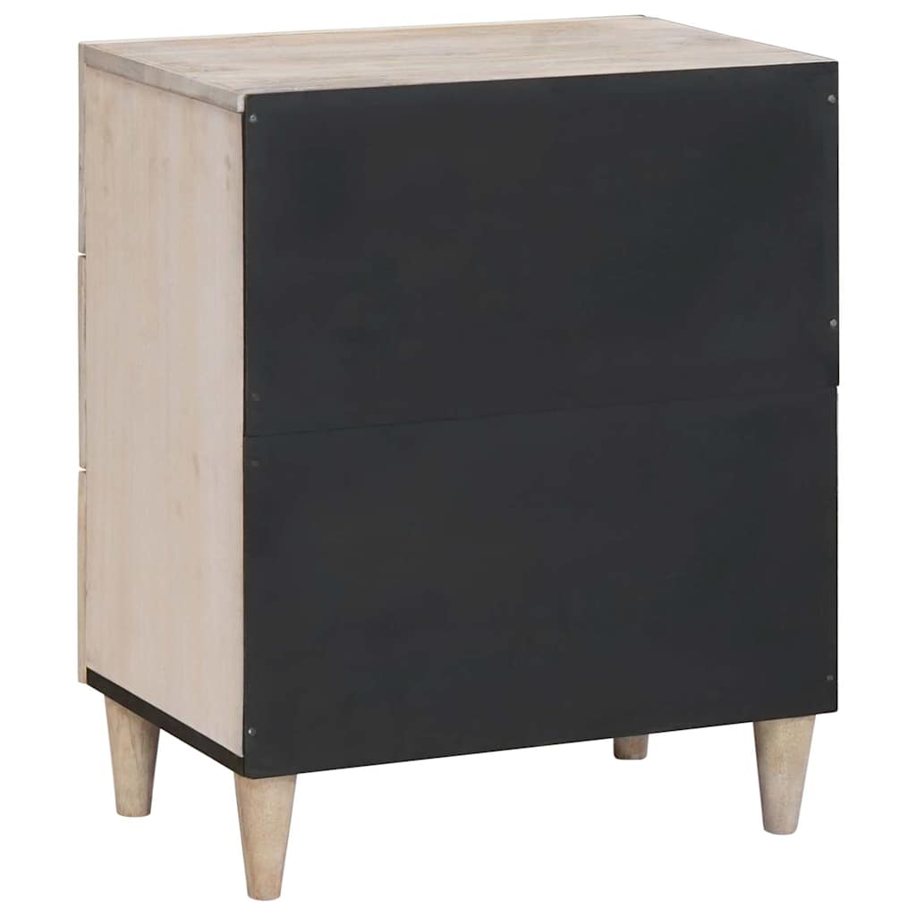Nattbord med skuff Beige 50 x 33 x 60 cm heltre mango