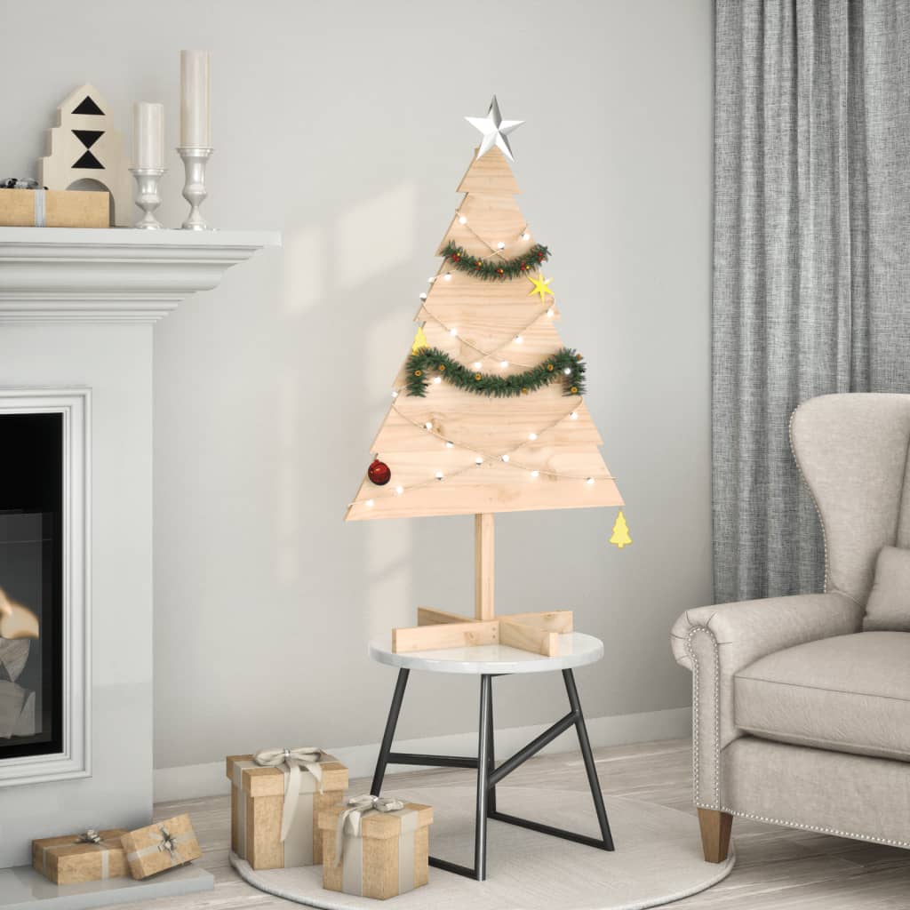 Juletre av tre til pynt 110 cm heltre