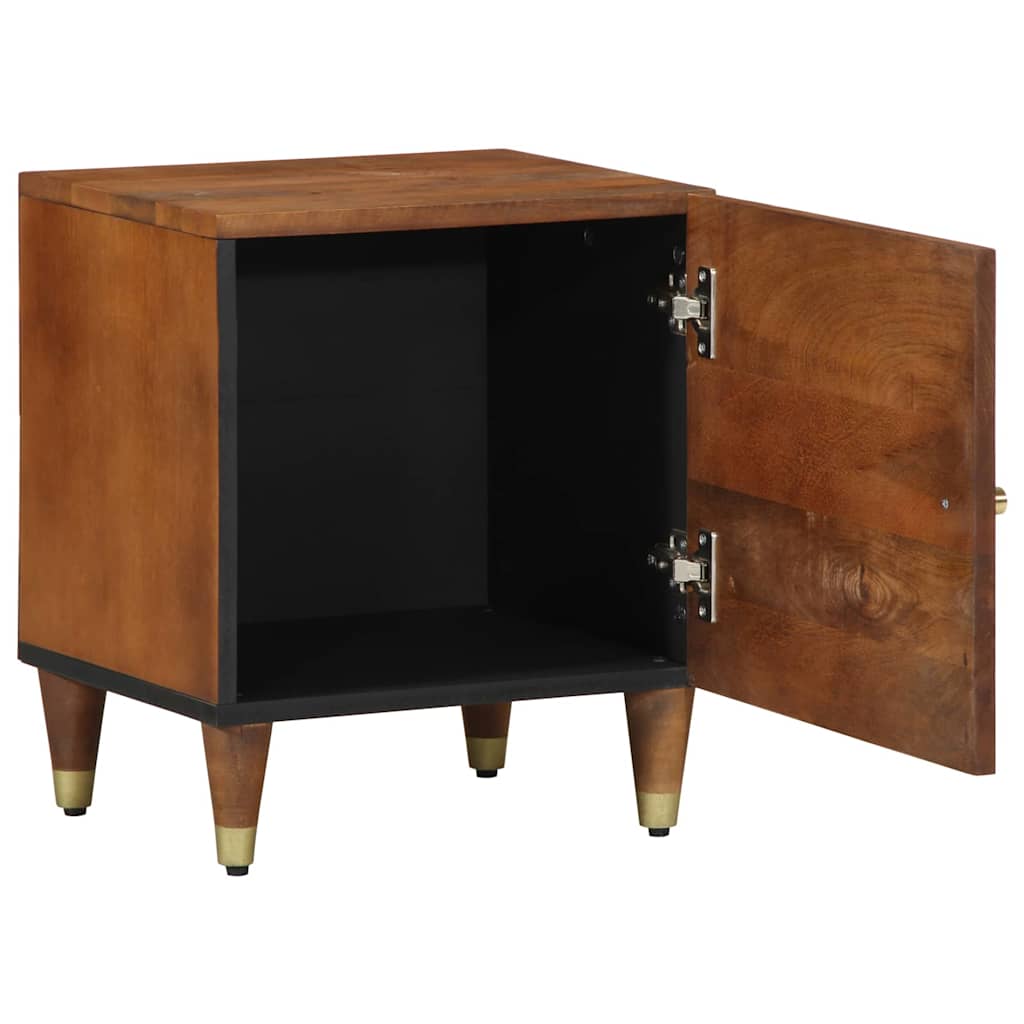 Nattbordskap honningbrun 40 x 33 x 46 cm heltre mango