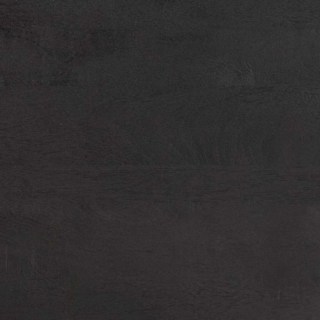 Nattbord med dør Svart 40 x 33 x 46 cm Massiv mango tre