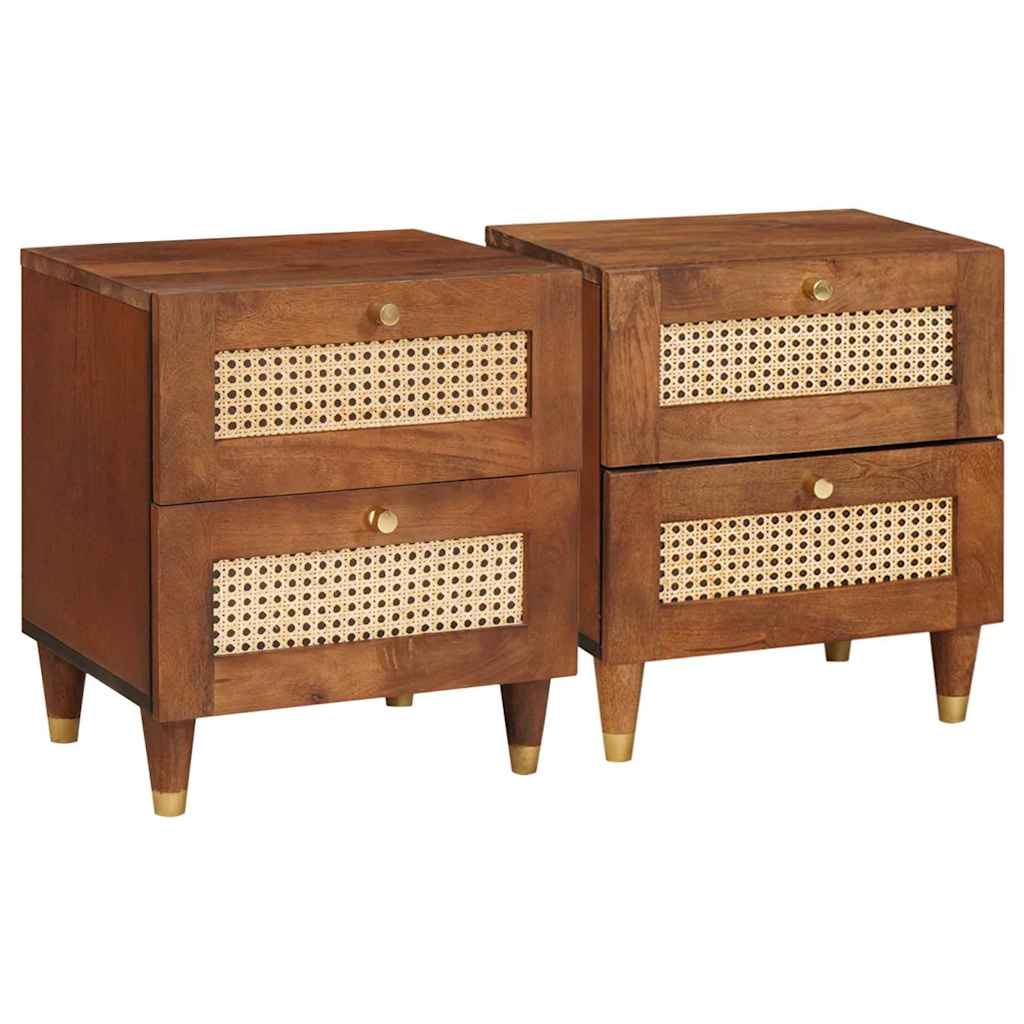 Nattbord med skuff 2 pcs 40 x 33.5 x 46 cm
