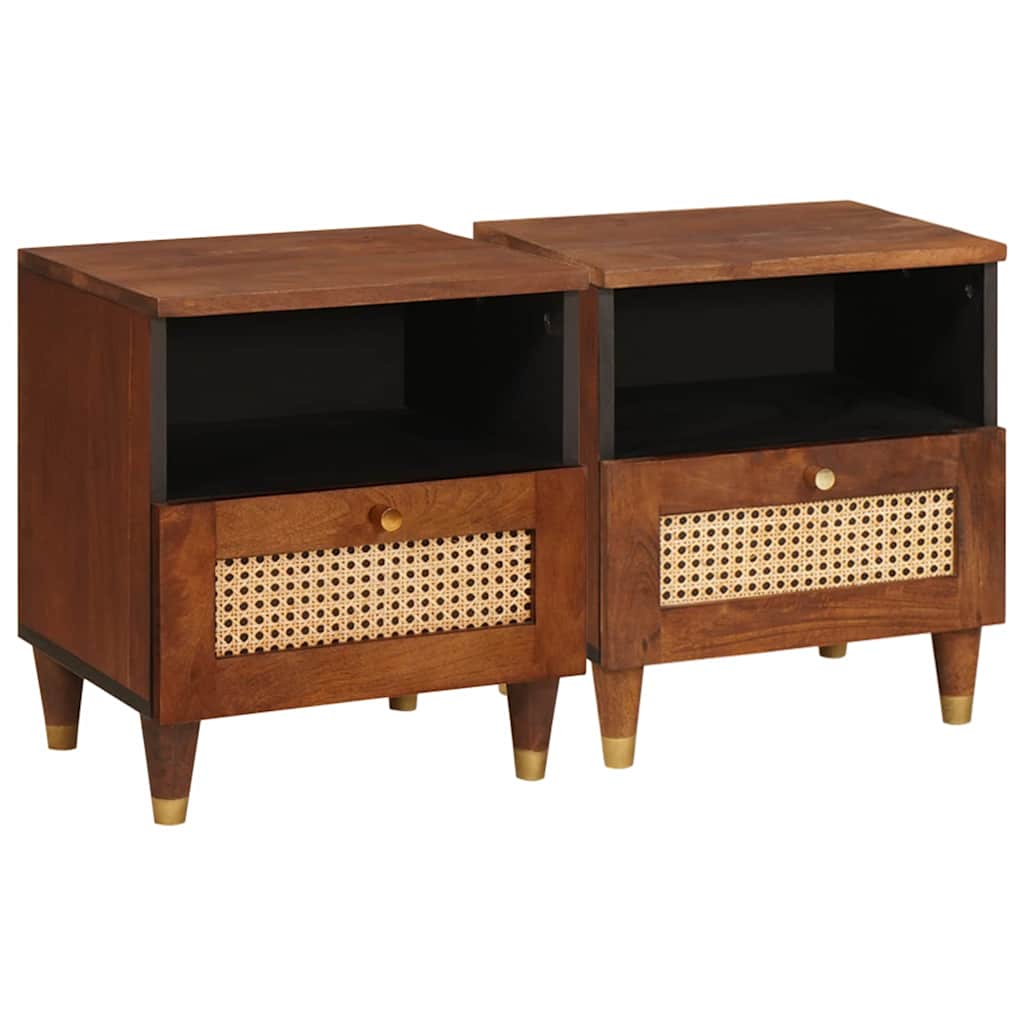 Nattbord med skuff 2 pcs 40 x 33 x 46 cm