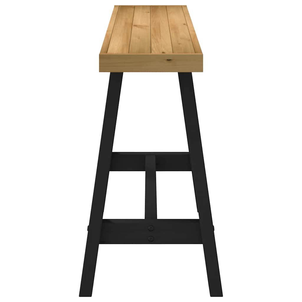 Konsollbord NOAIN A-formede ben 120x30x75 cm heltre furu