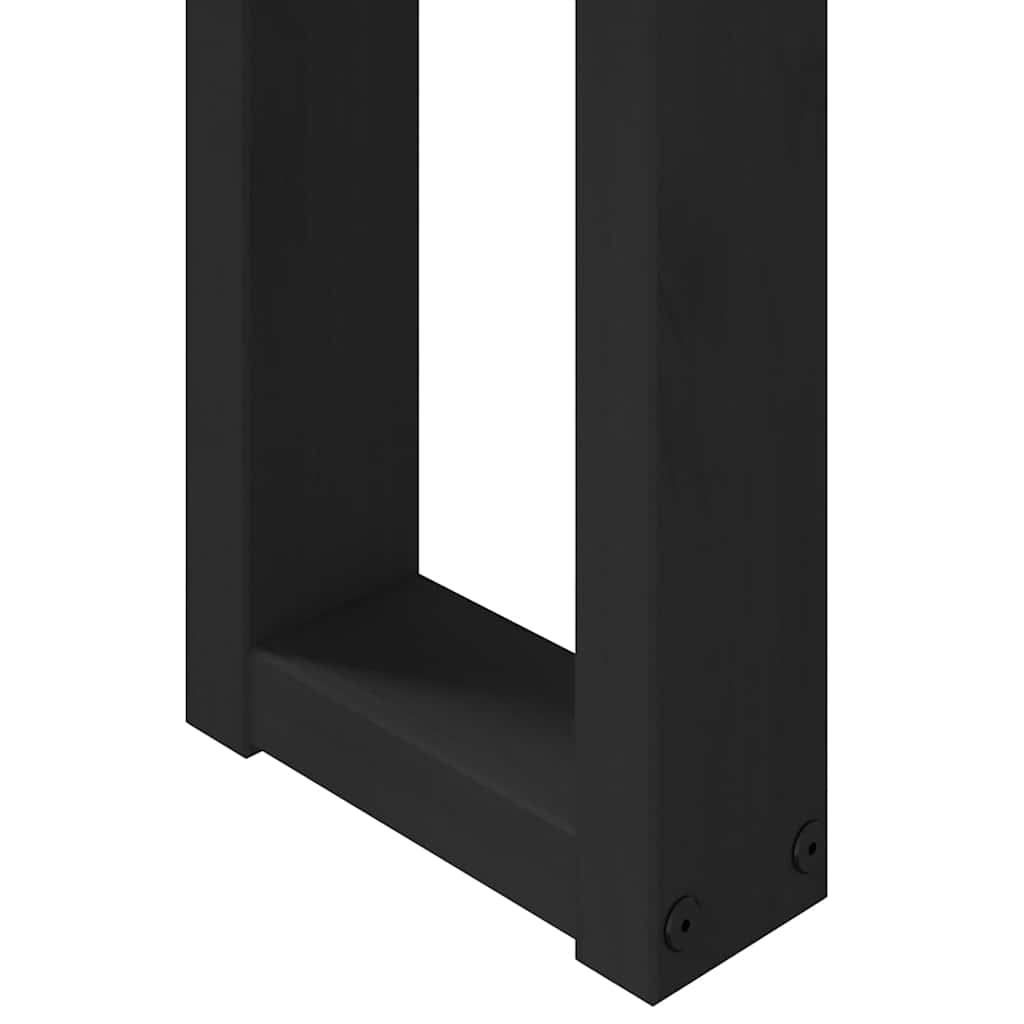 Konsollbord NOAIN U-formede ben 120x30x75 cm heltre furu