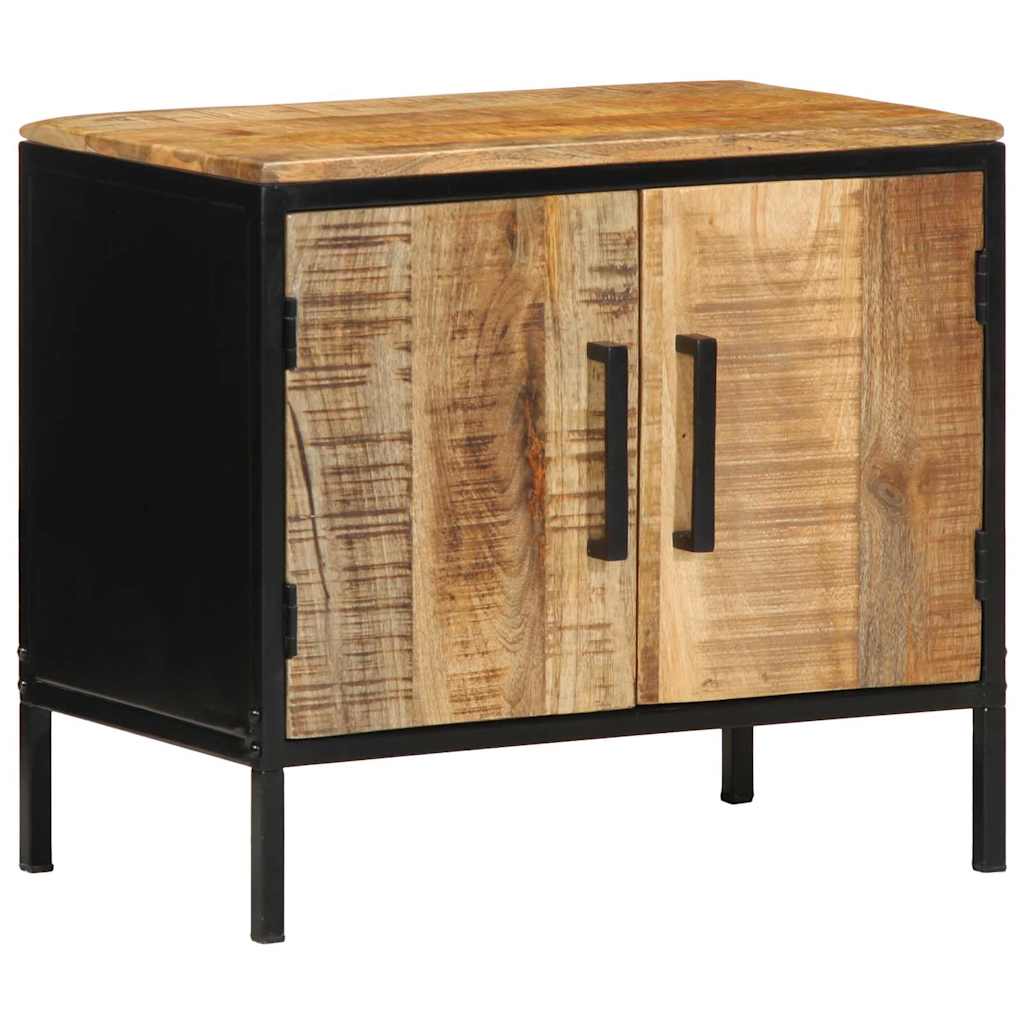 Nattbordskap Brunt og svart 50 x 30 x 45 cm heltre mango