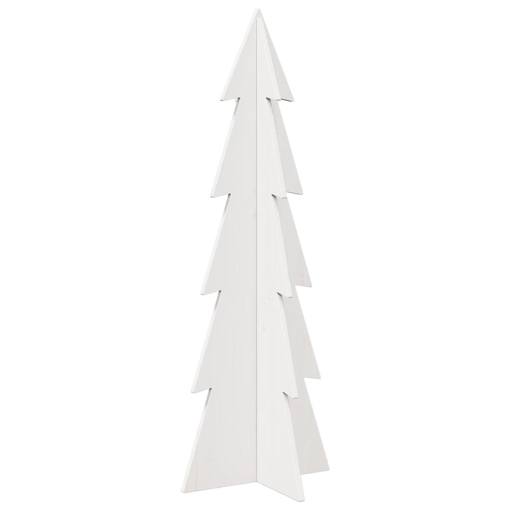 Juletre av tre til pynt hvit 112 cm heltre furu
