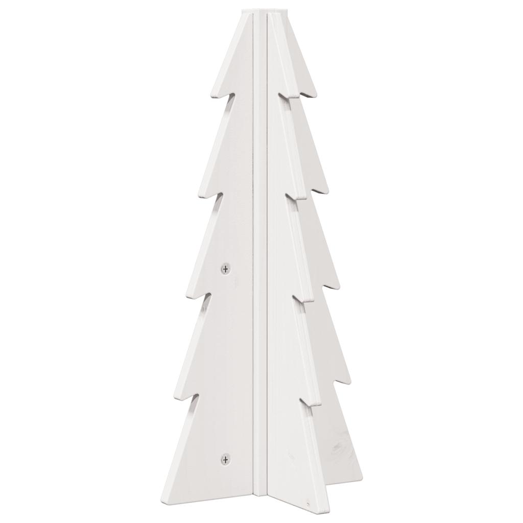 Juletre av tre til pynt hvit 49 cm heltre furu