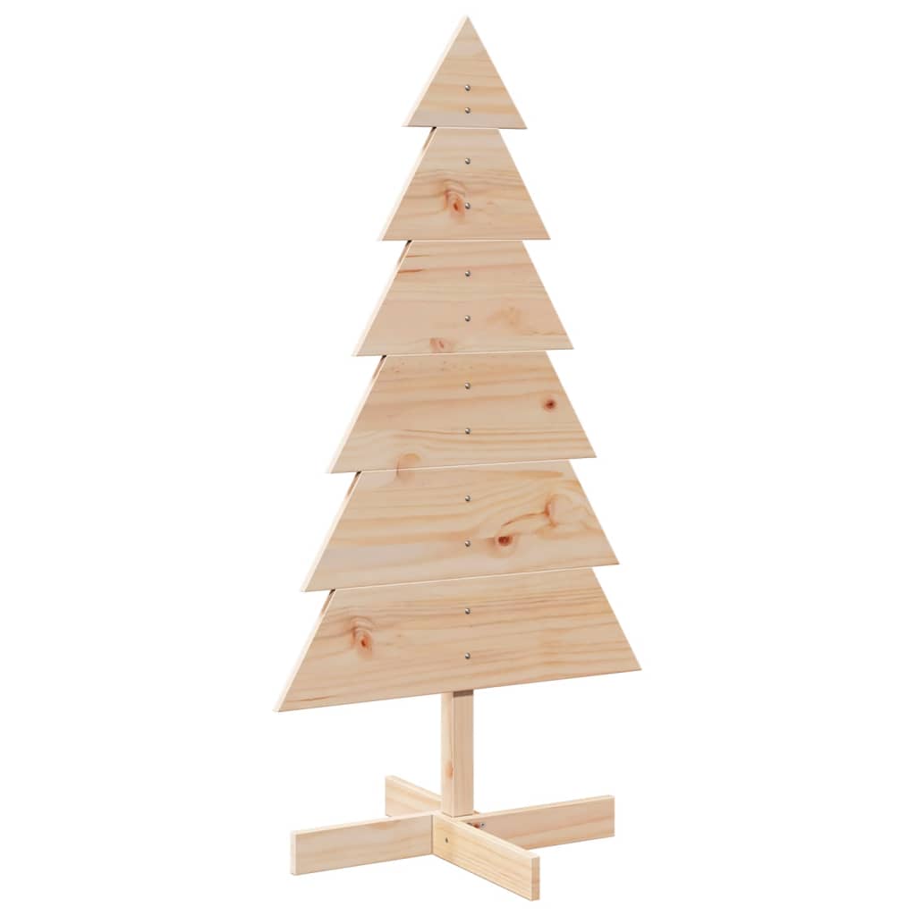 Juletre av tre til pynt 120 cm heltre furu