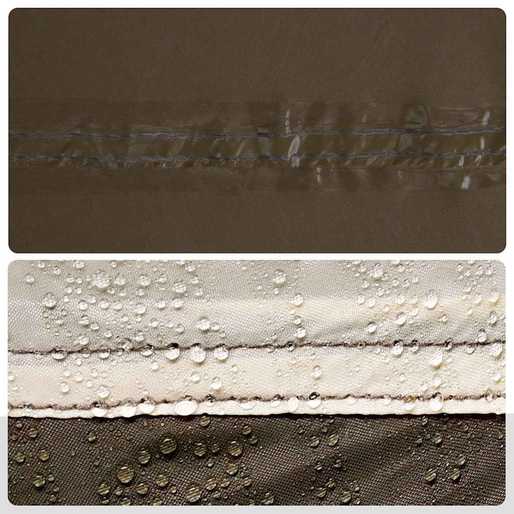 Campingtelt 3 personer brun vanntett