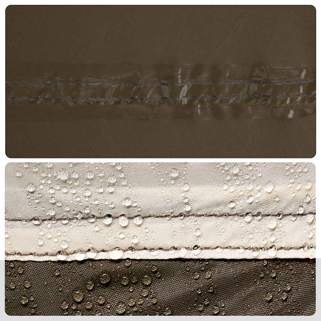 Campingtelt 5 personer brun vanntett