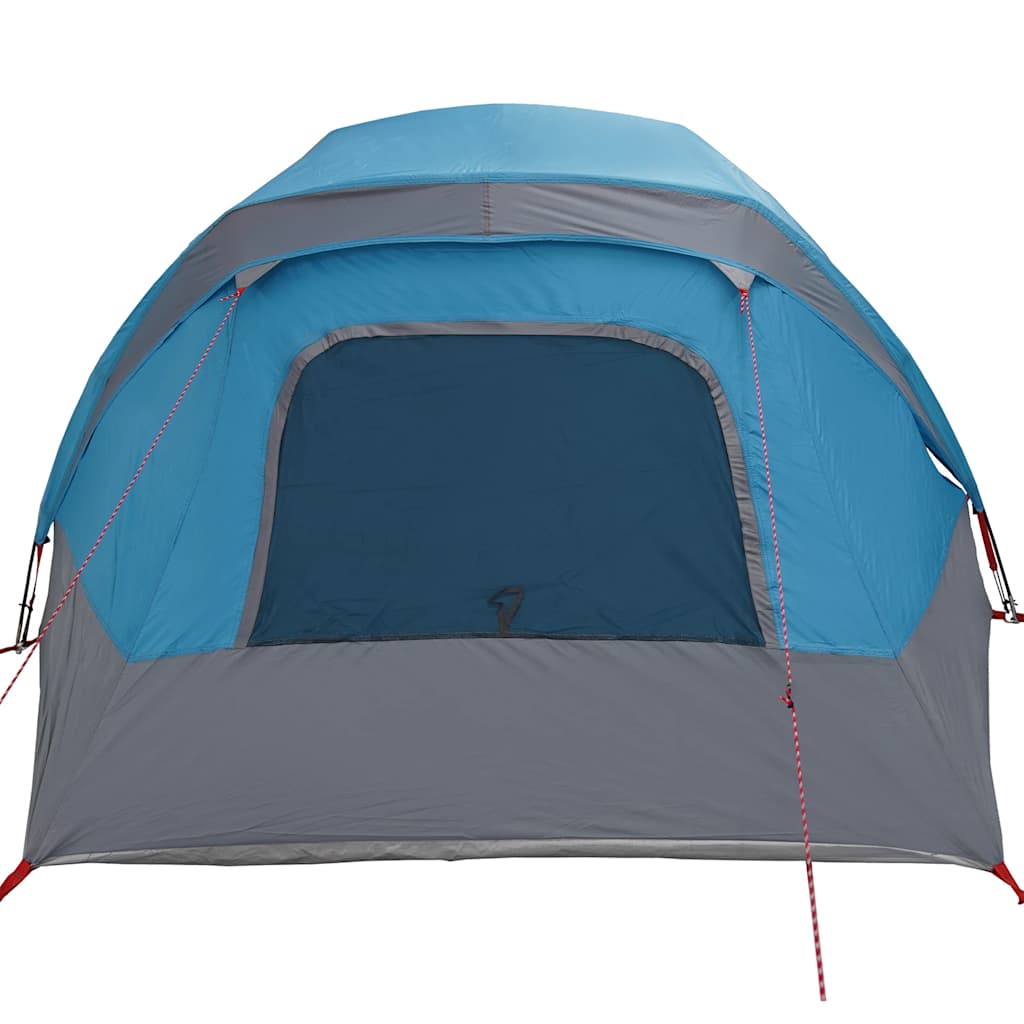 Campingtelt 6 personer blå vanntett