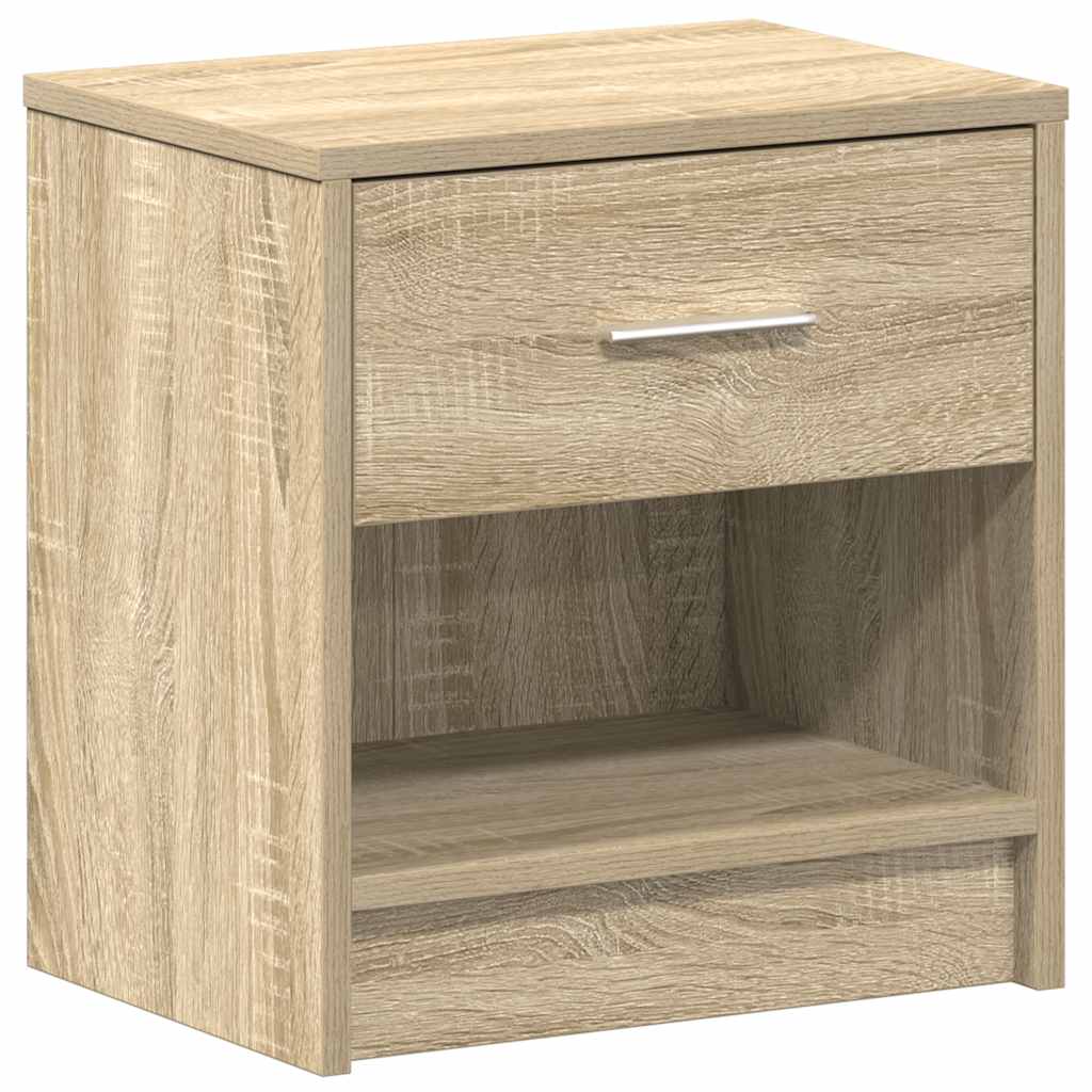 Nattbord med skuff sonoma eik 39x28x41 cm