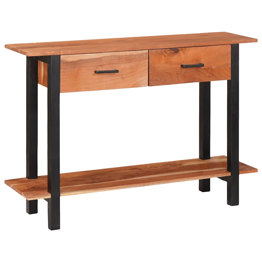 Konsollbord med skuff Brun 110 x 30 x 75 cm heltre akasie