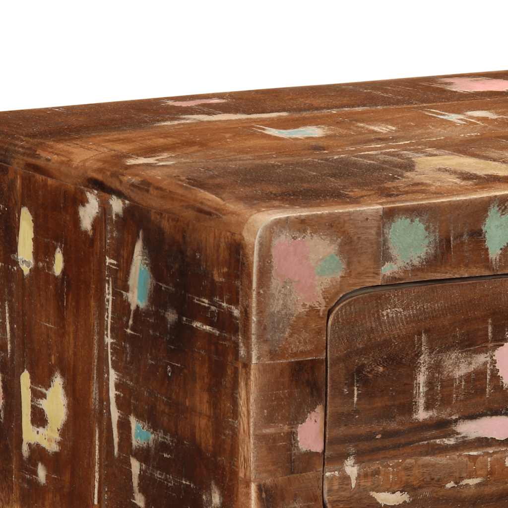 Konsollbord 90x32x75 cm gjenvunnet heltre