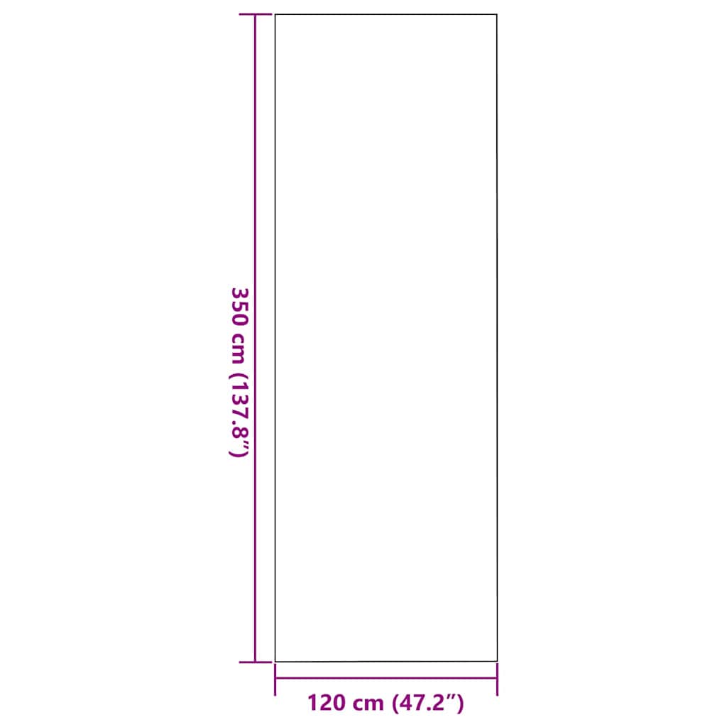 Dørmatte Brun og svart 120 x 350 cm Polypropylen og vinyl