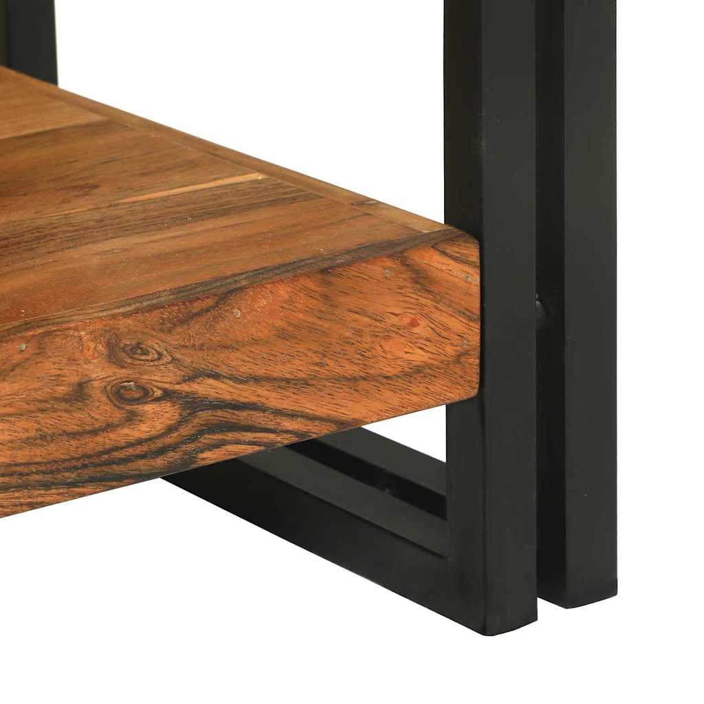 Konsollbord med hylle Brun 120 x 33 x 75 cm heltre akasie