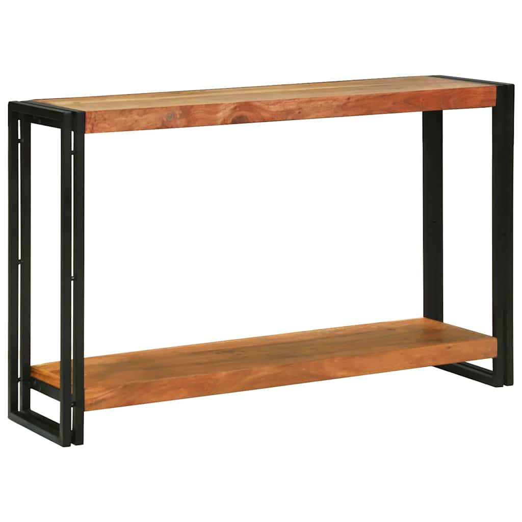 Konsollbord med hylle Brun 120 x 33 x 75 cm heltre akasie