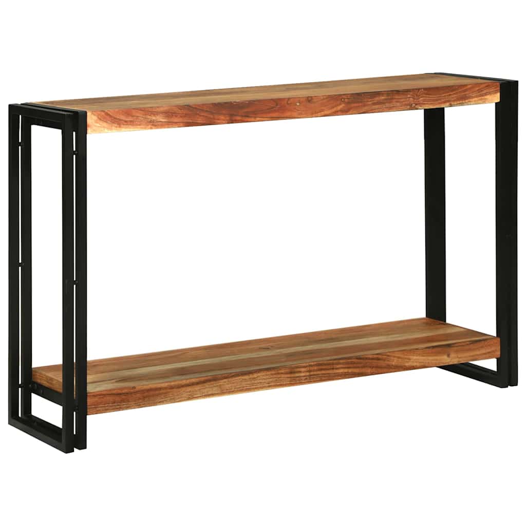 Konsollbord med hylle Brun 120 x 33 x 75 cm heltre akasie