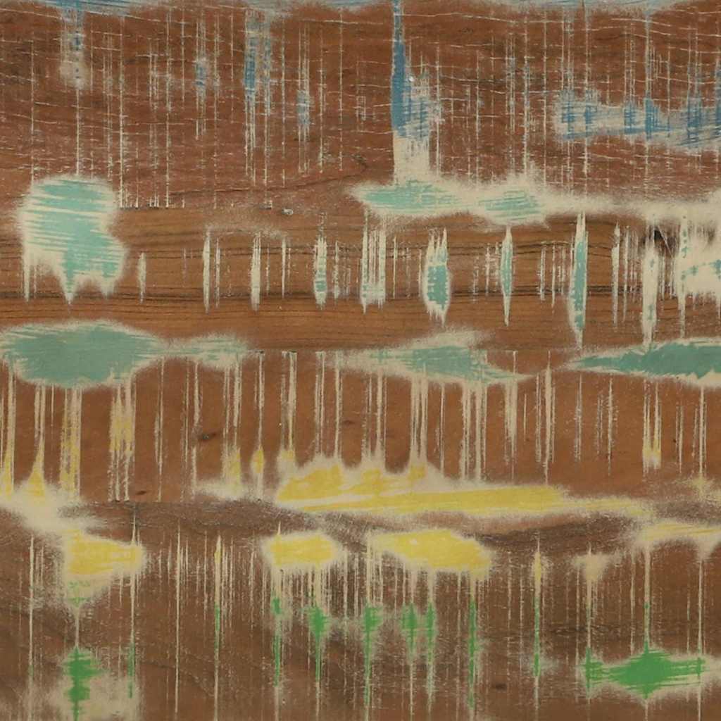 Konsollbord Flerfarget 120 x 33 x 75 cm gjenvunnet heltre