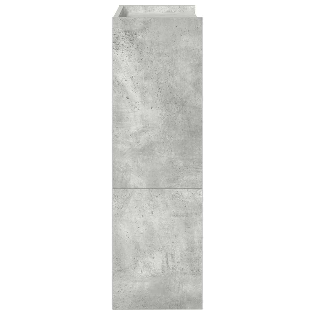 Skohylle betonggrå 80x25x61,5 cm konstruert tre