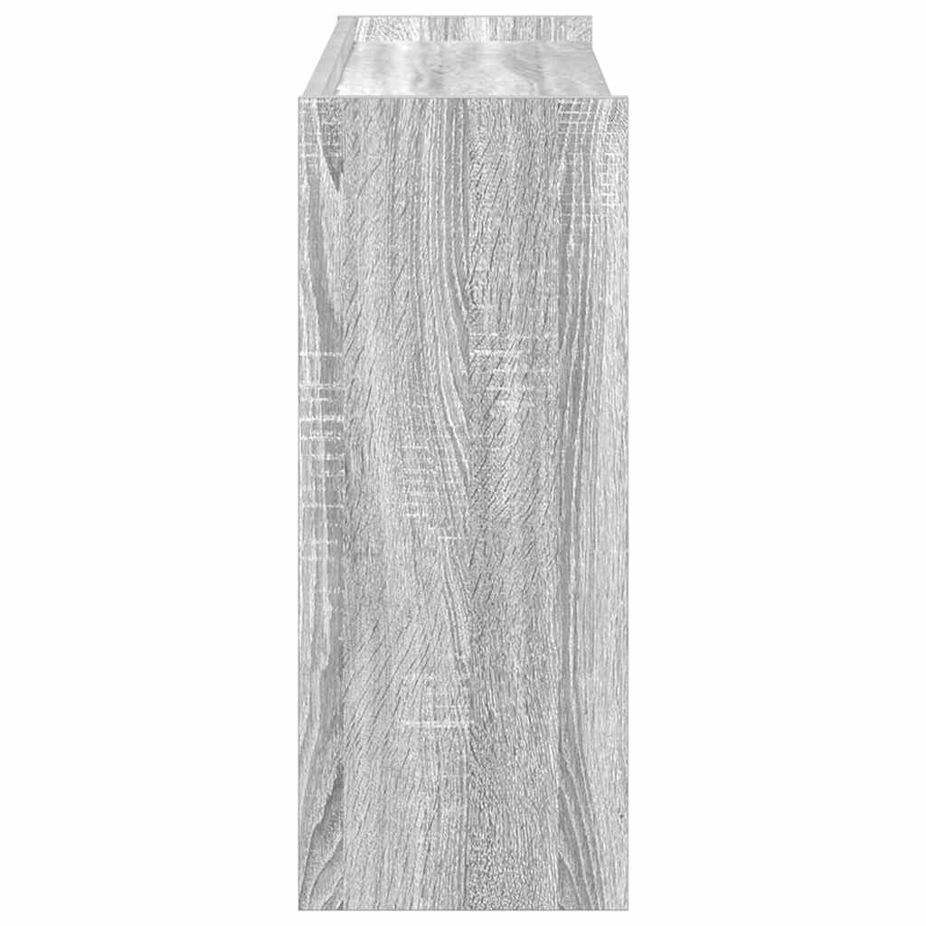 Skohylle grå sonoma 80x25x62 cm konstruert tre