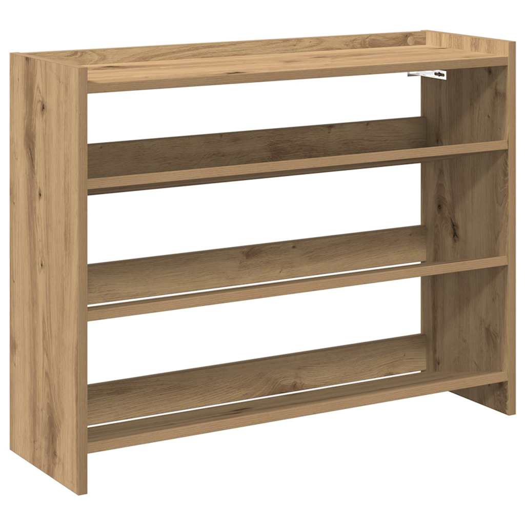 Skohylle artisan eik 80x25x62 cm konstruert tre