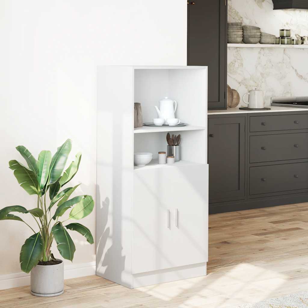 Kjøkkenskap hvit 57x41,5x131,5 cm konstruert tre