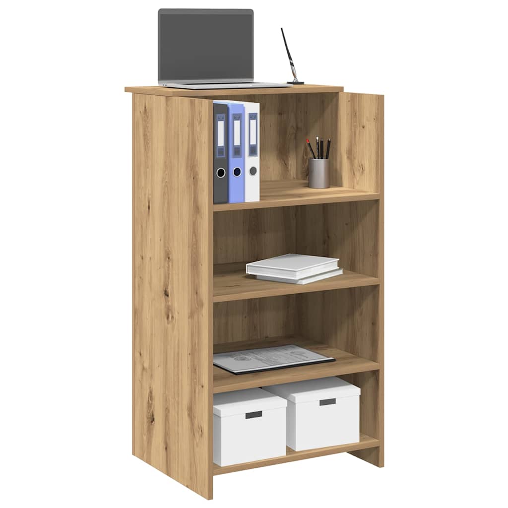 Resepsjonspult artisan eik 55x50x103,5 cm konstruert tre