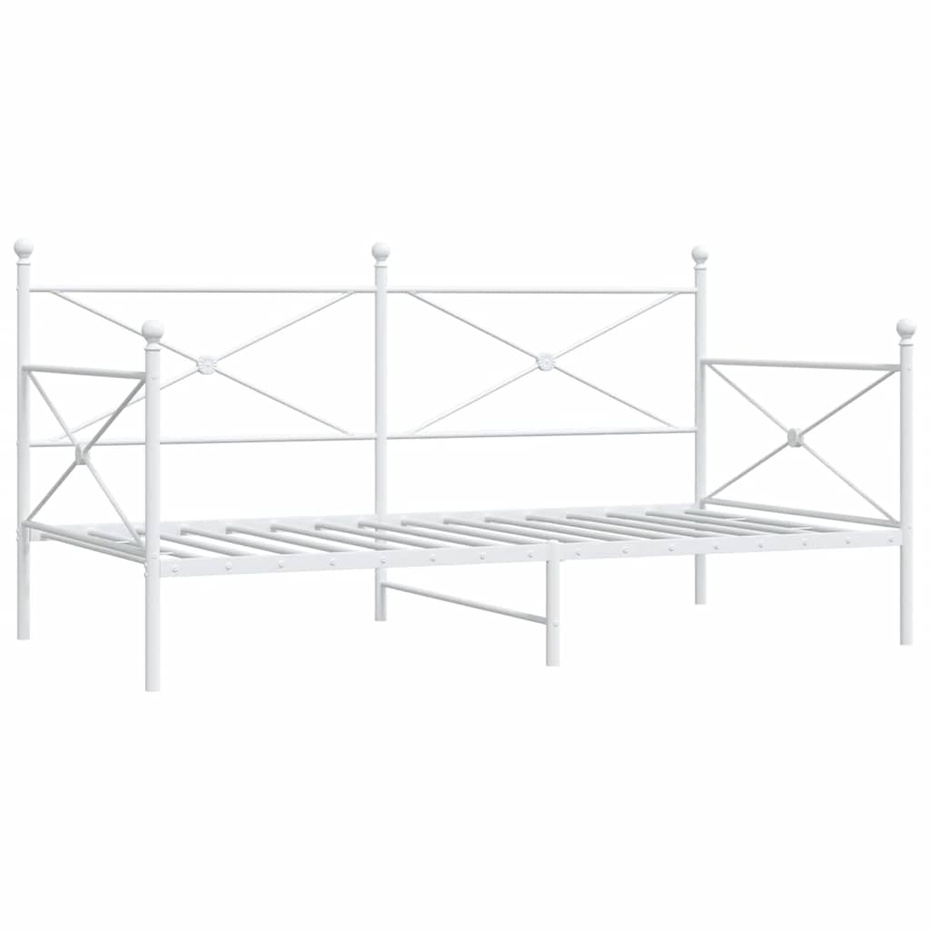 Dagseng uten madrass hvit 107x203 cm stål