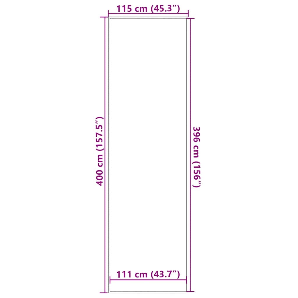 Dørmatte Blå 115x400 cm