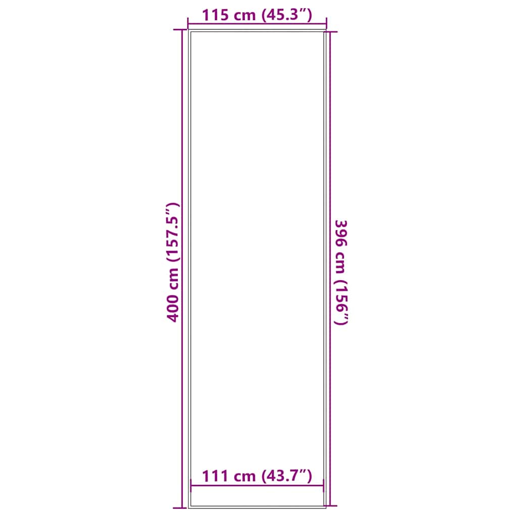 Dørmatte Brun 115x400 cm