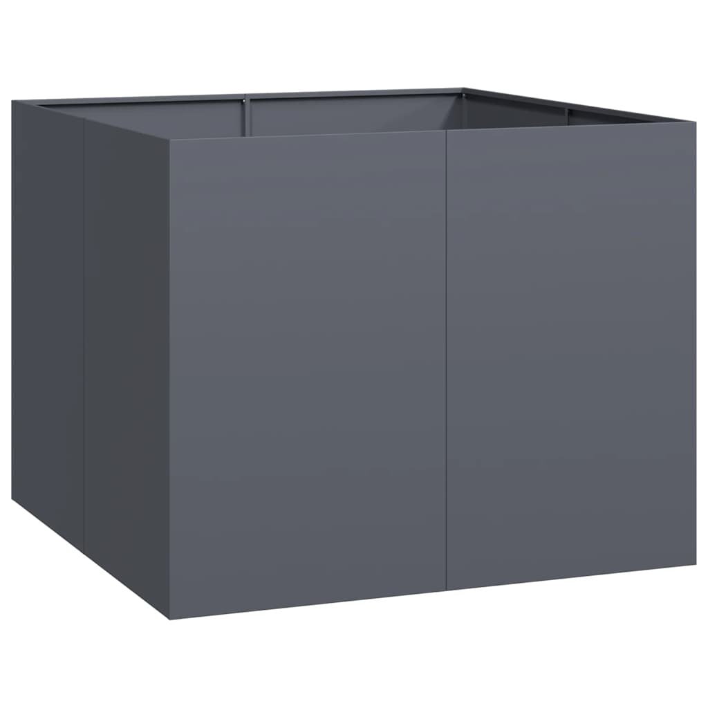 Plantekasse antrasitt 100x100x80 cm stål