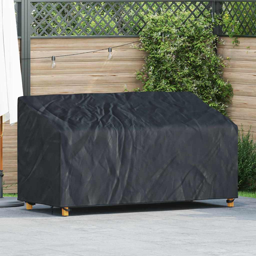 Hagebenkdeksel Svart 175 x 85 x 65 / 94 cm 210D stoff