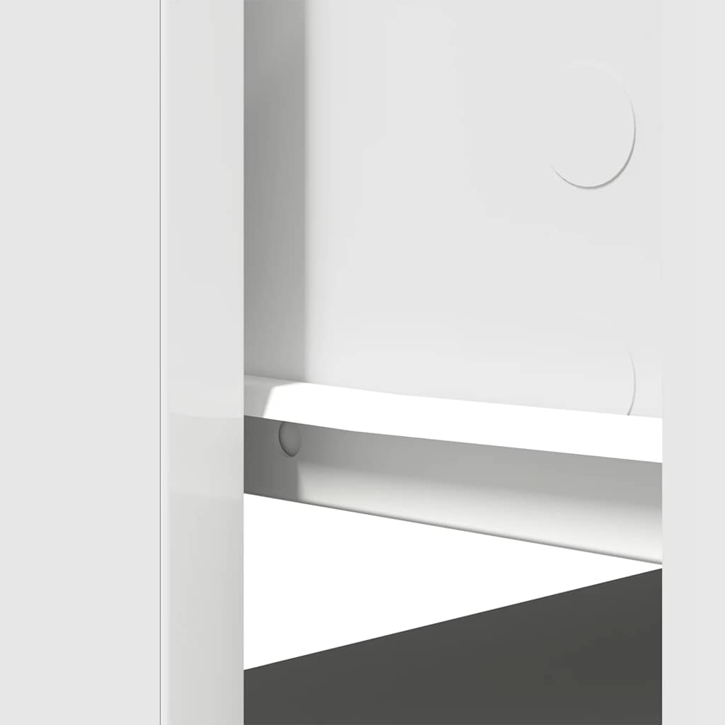 konsollbord med skuffer hvit 85,5x38,5x74,5 cm