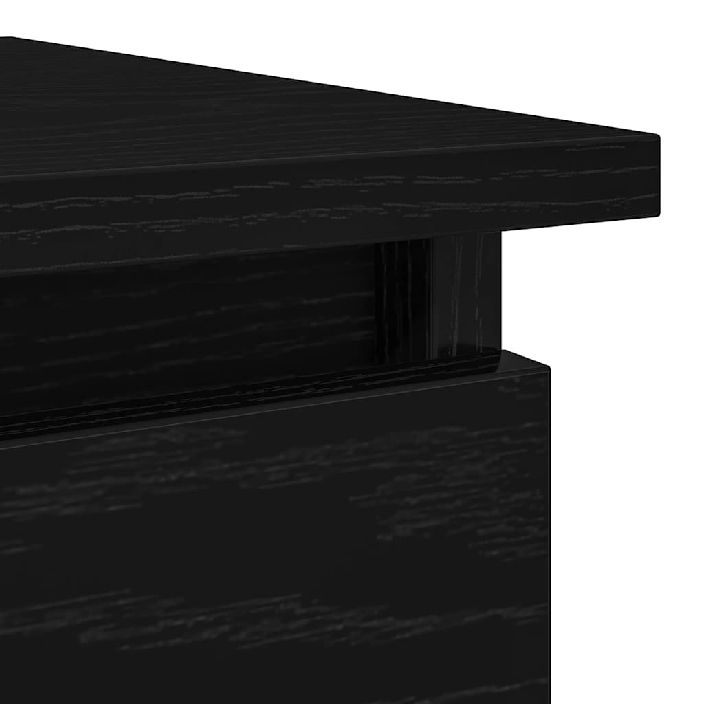 konsollbord med skuffer svart 85,5x38,5x74,5 cm