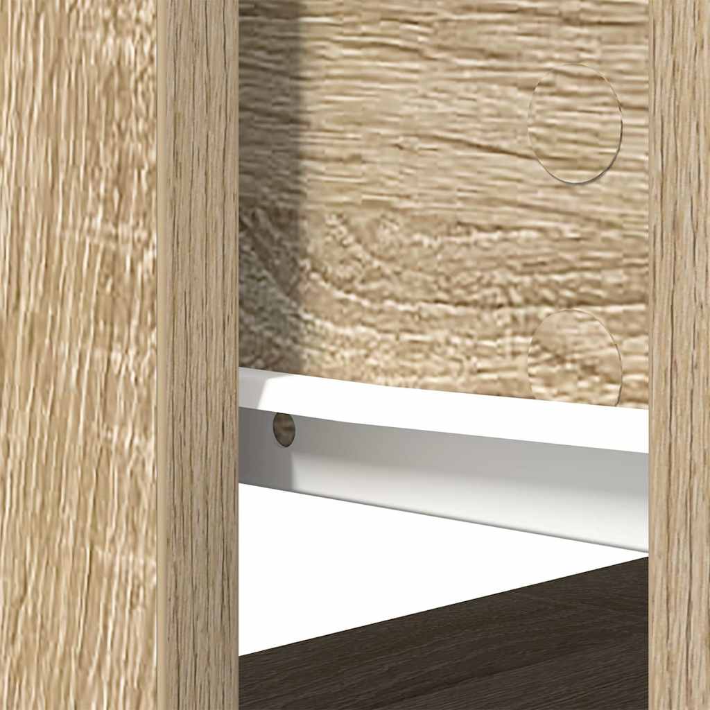 konsollbord med skuffer sonoma eik 85,5x38,5x74,5 cm