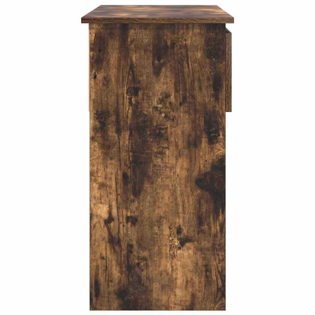 konsollbord med skuffer røkt eik 85,5x38,5x74,5 cm