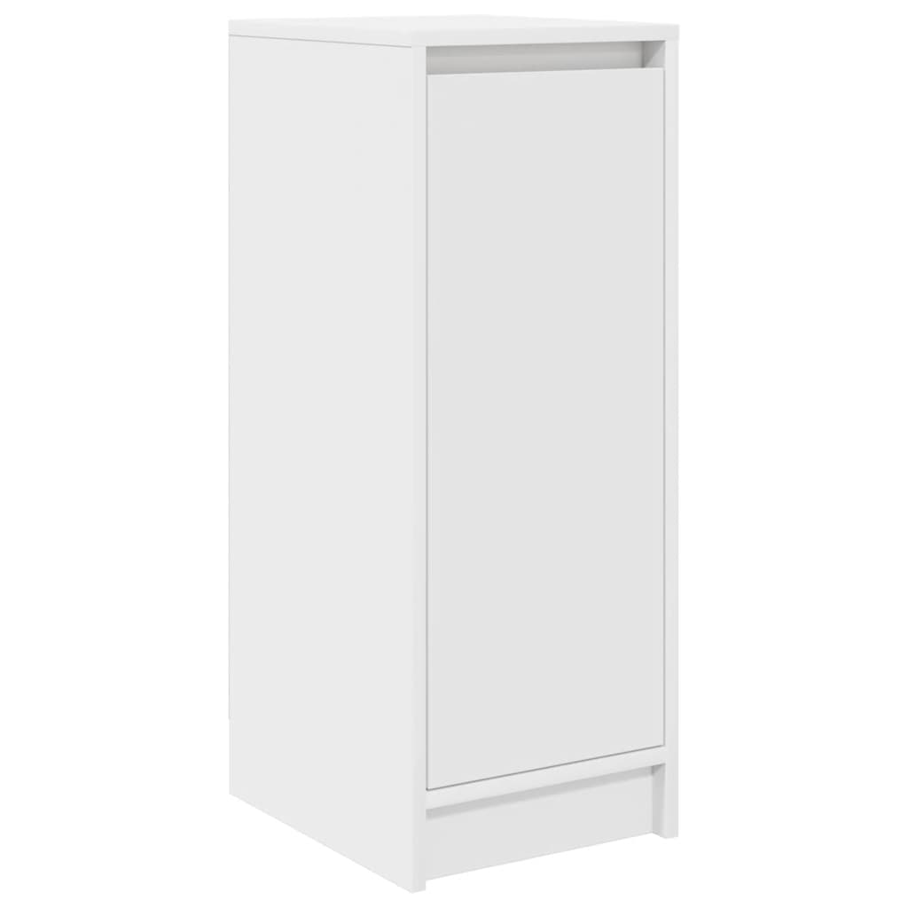 Skohylle hvit 29,5x34x76 cm konstruert tre
