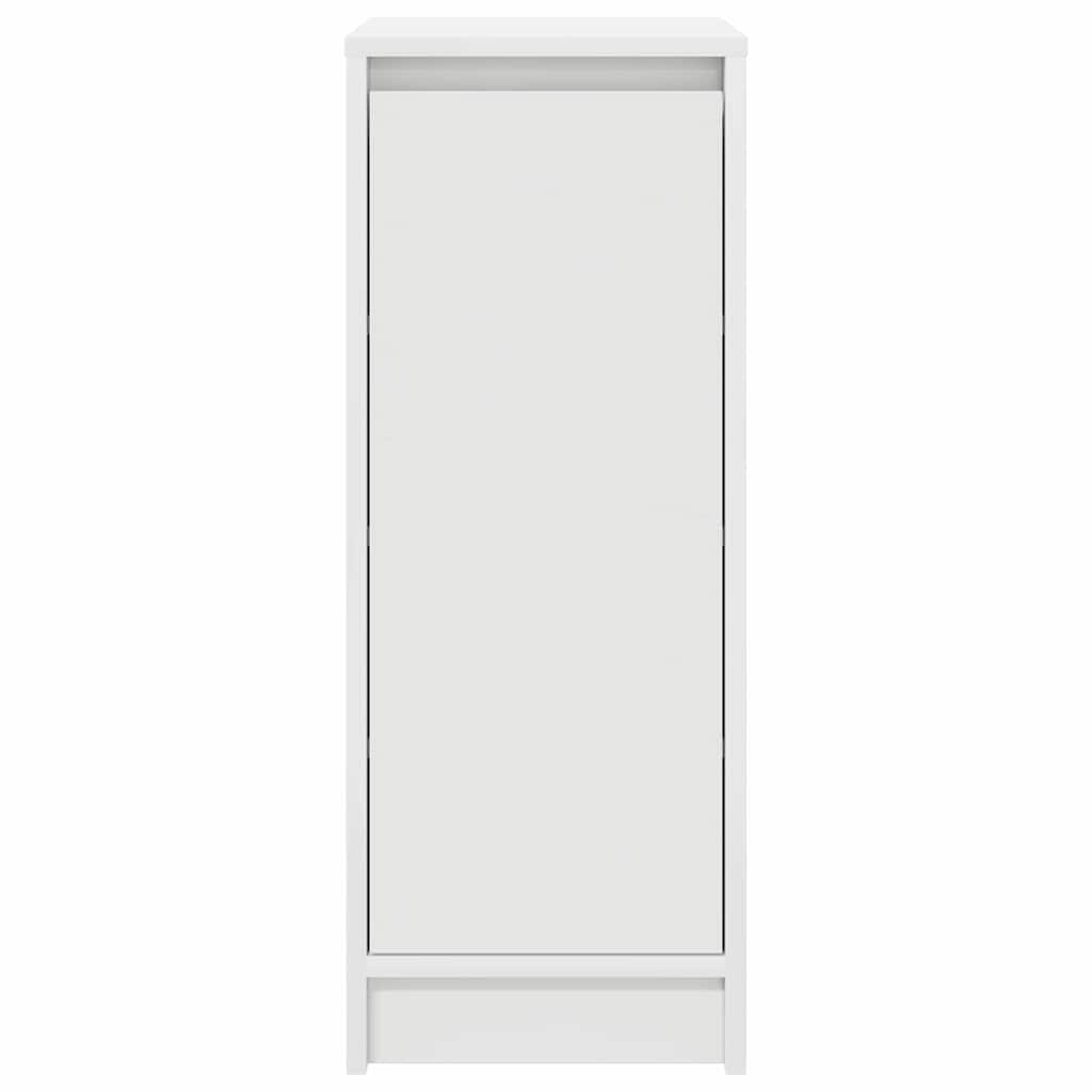 Skohylle hvit 29,5x34x76 cm konstruert tre