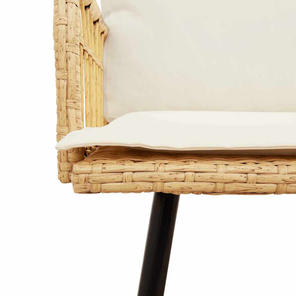 2-dels hagedinsett med puter i naturlig polyrotting