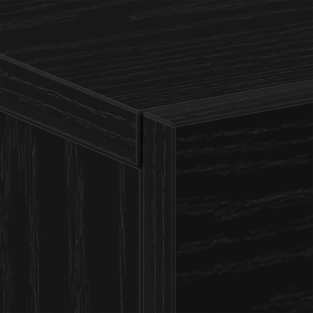 Vegghengt nattbord Svart eik 35 x 35 x 20 cm Konstruert tre