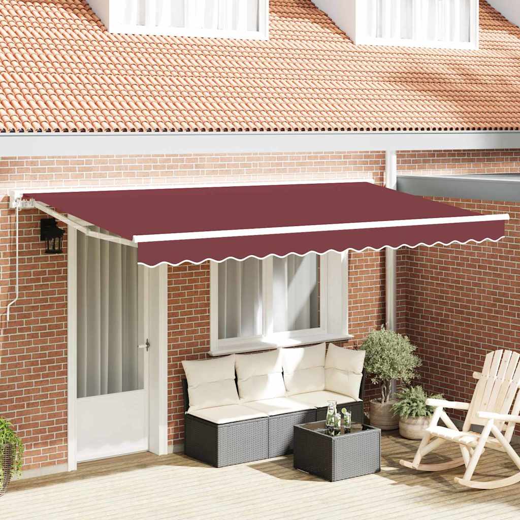 Reserveduk til markise Burgunder 400 x 200 cm Lerret