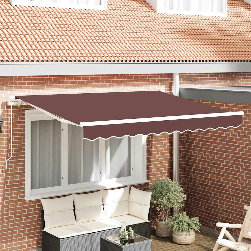 Reserveduk til markise Brun 350 x 200 cm Lerret