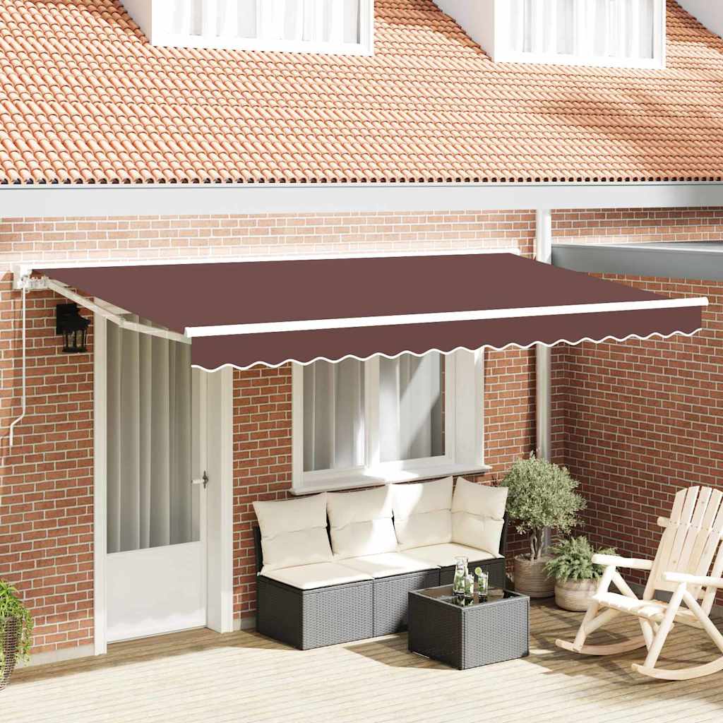 Reserveduk til markise Brun 400 x 200 cm Lerret