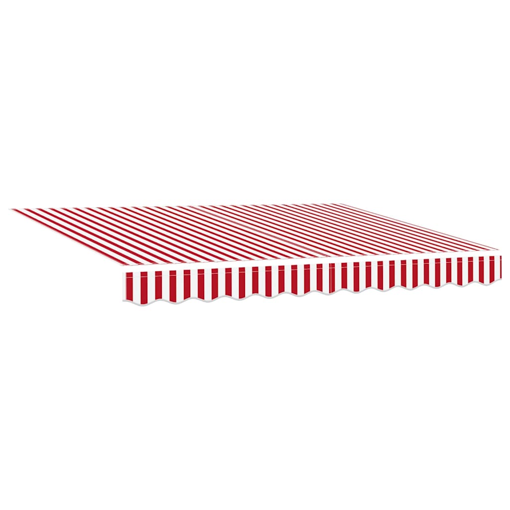 Reserveduk til markise Rød og hvit 350 x 200 cm Lerret