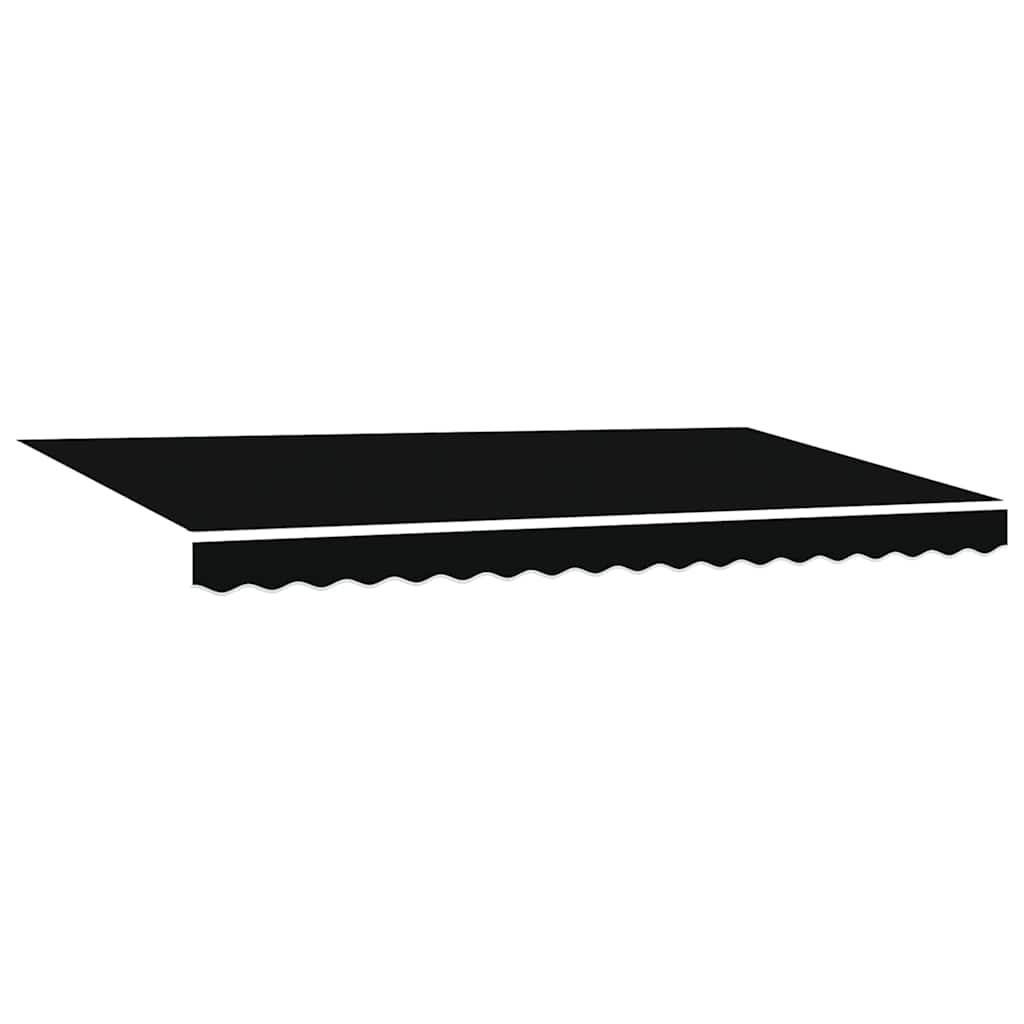 Reserveduk til markise Svart 400 x 200 cm Lerret