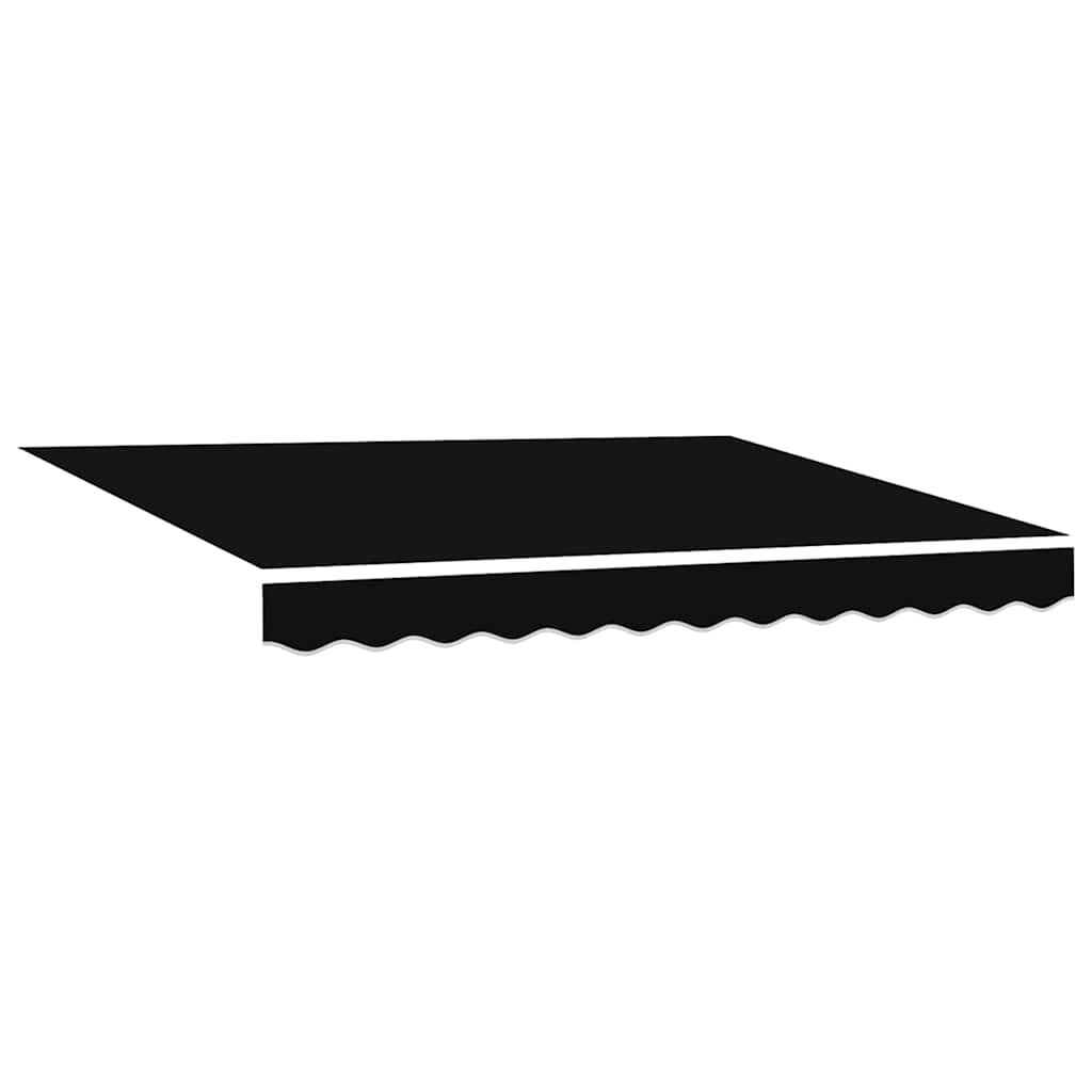 Reserveduk til markise Svart 350 x 250 cm Lerret