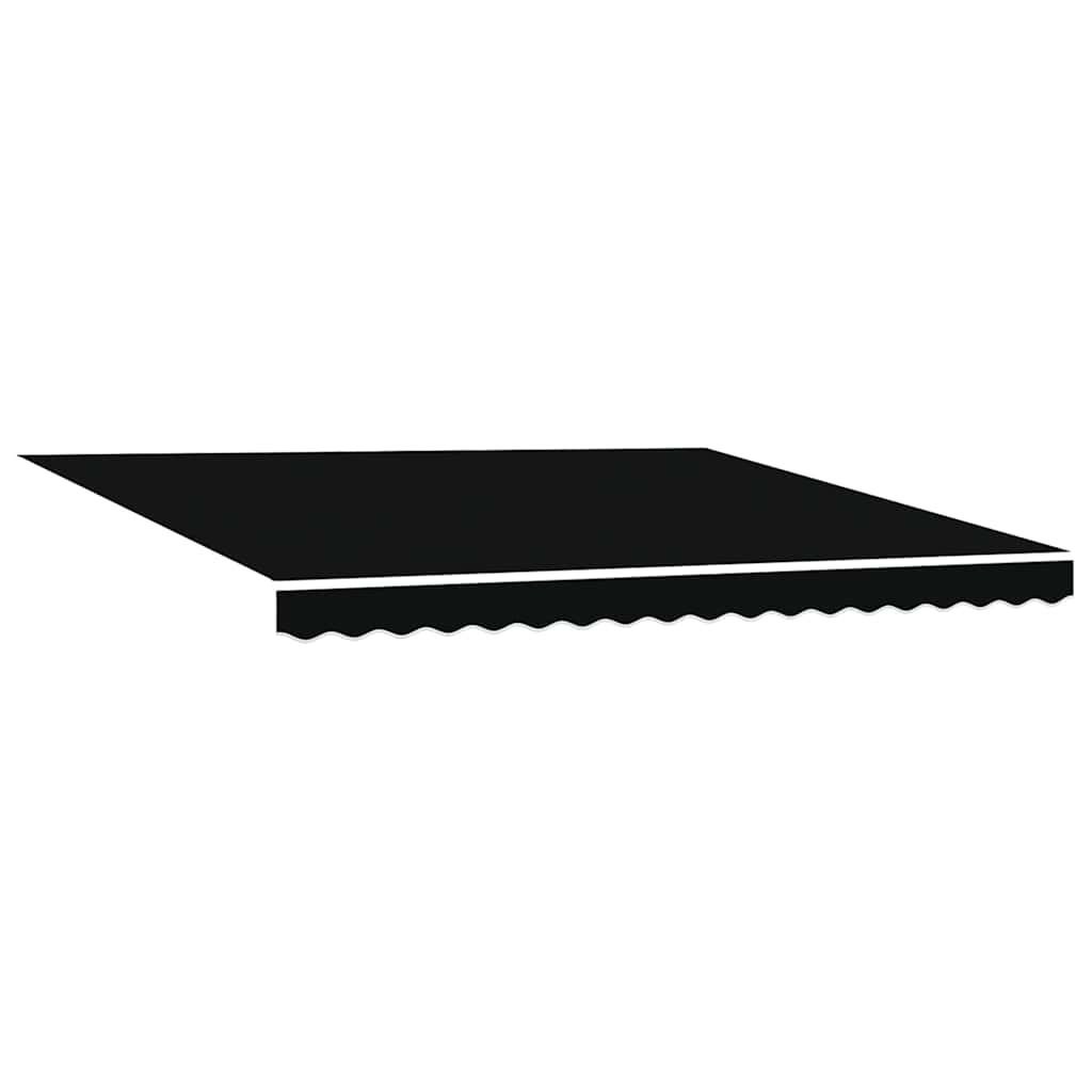 Reserveduk til markise Svart 400 × 300 cm Lerret